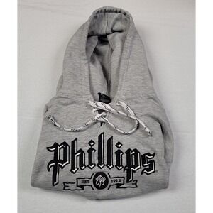 Signature Concepts Phillips Hoodie Sweatshirt Men's L Gray Long Sleeve Pullover